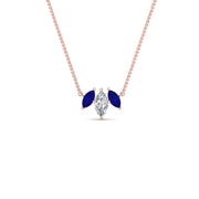 3-stone-marquise-sapphire-necklace-chain-in-rose-gold-FDPD11096GSABLANGLE1-NL-RG